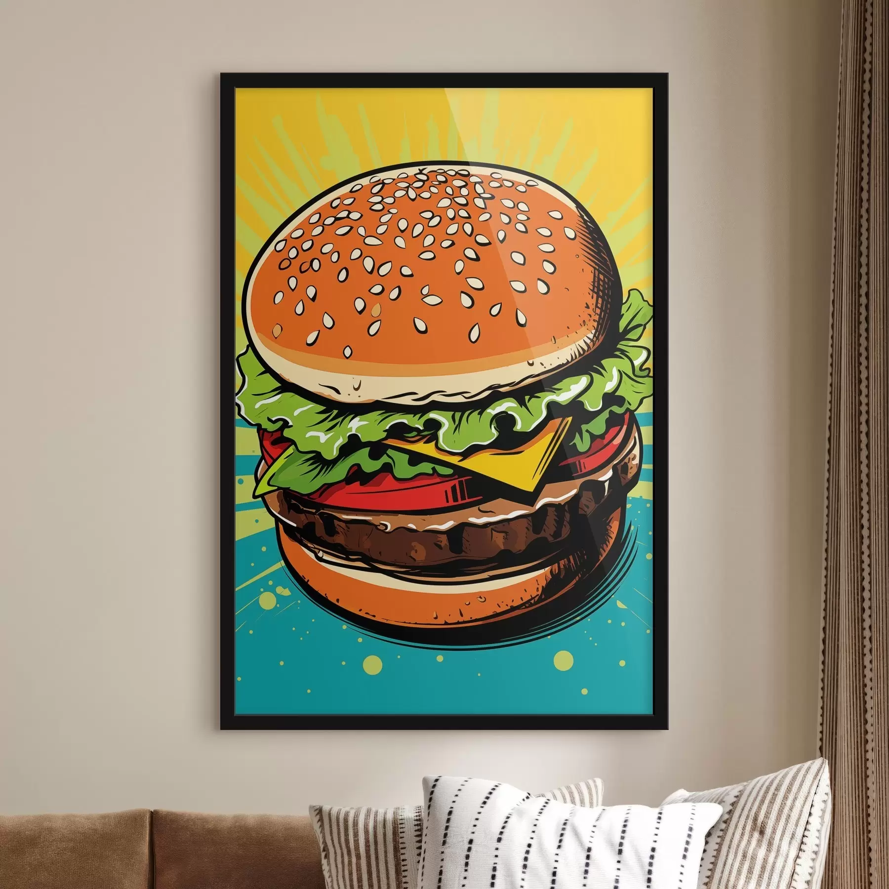 murales de pared Hamburguesa f45277