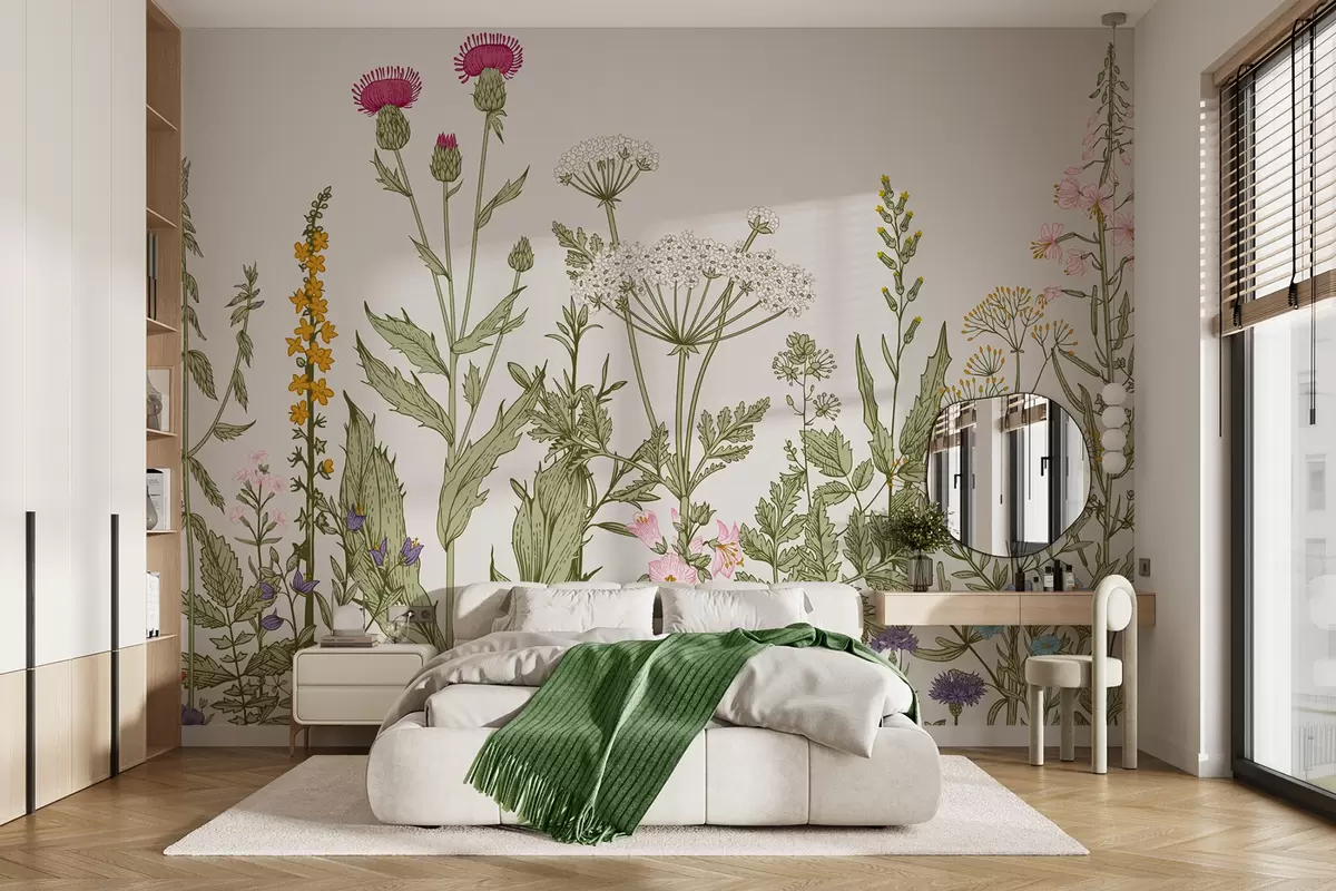 murales de pared Plantas de estilo boho u71743