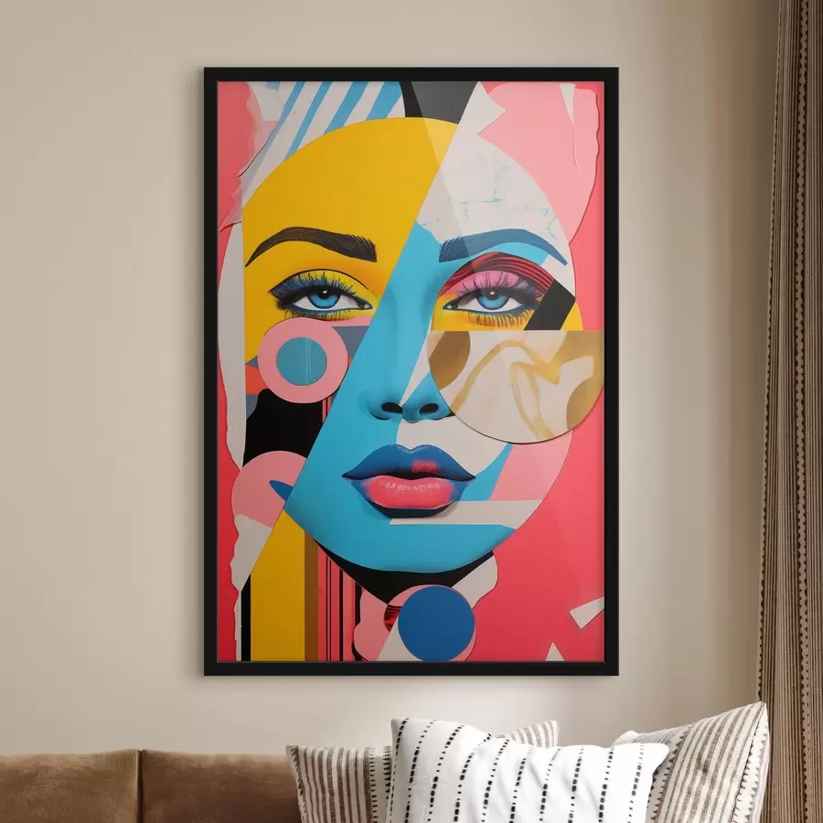 murales de pared Cara de puzzle f45285