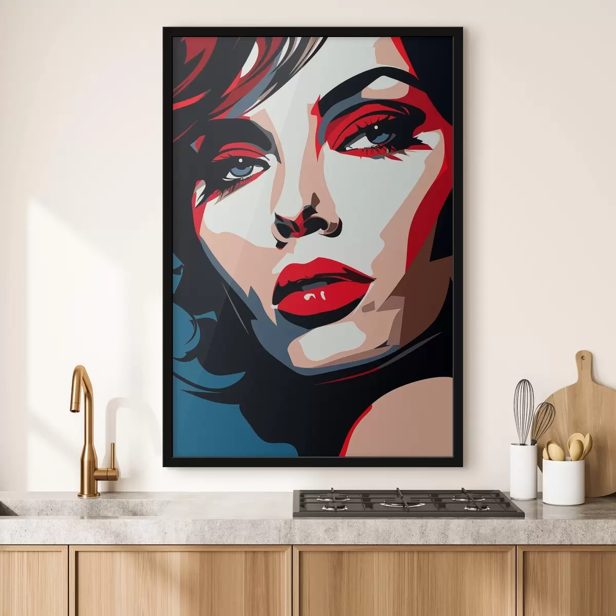 Poster Chica de bellos colores f45288