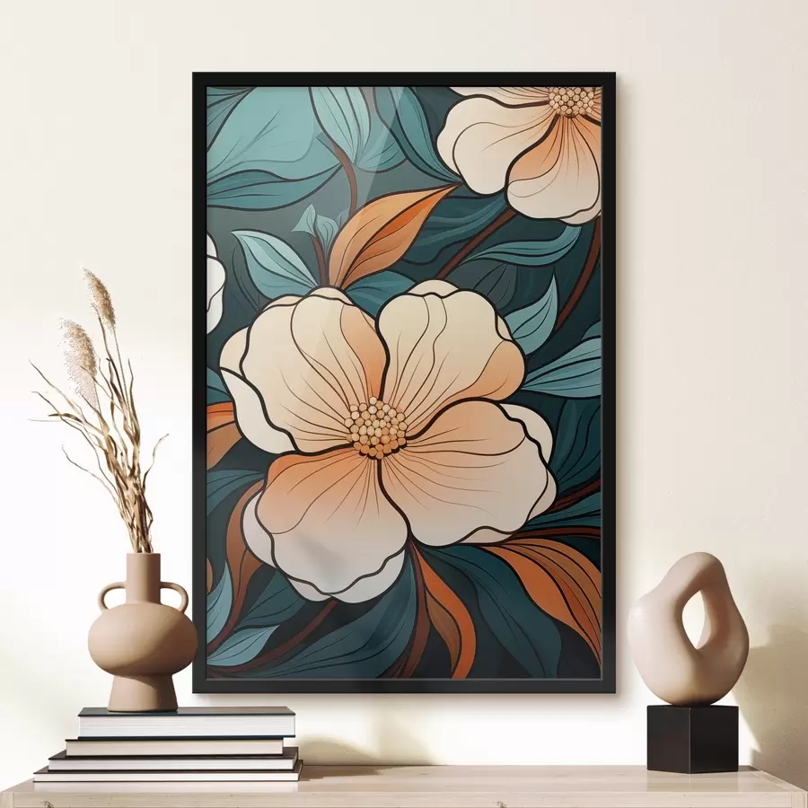 murales de pared Flores diversas f45290