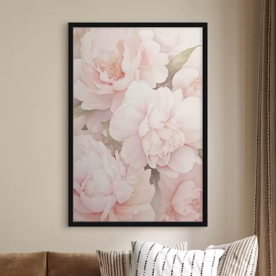 murales de pared Peonías de varios colores f45294