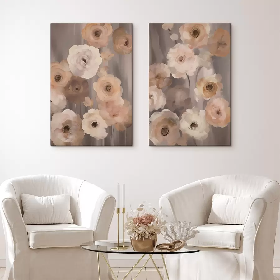 murales de pared flores abstractas m00542