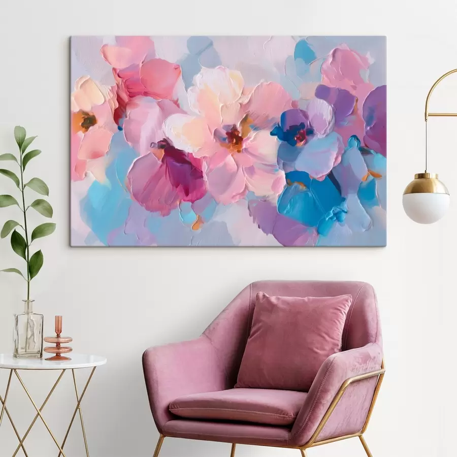 murales de pared flores abstractas s45232