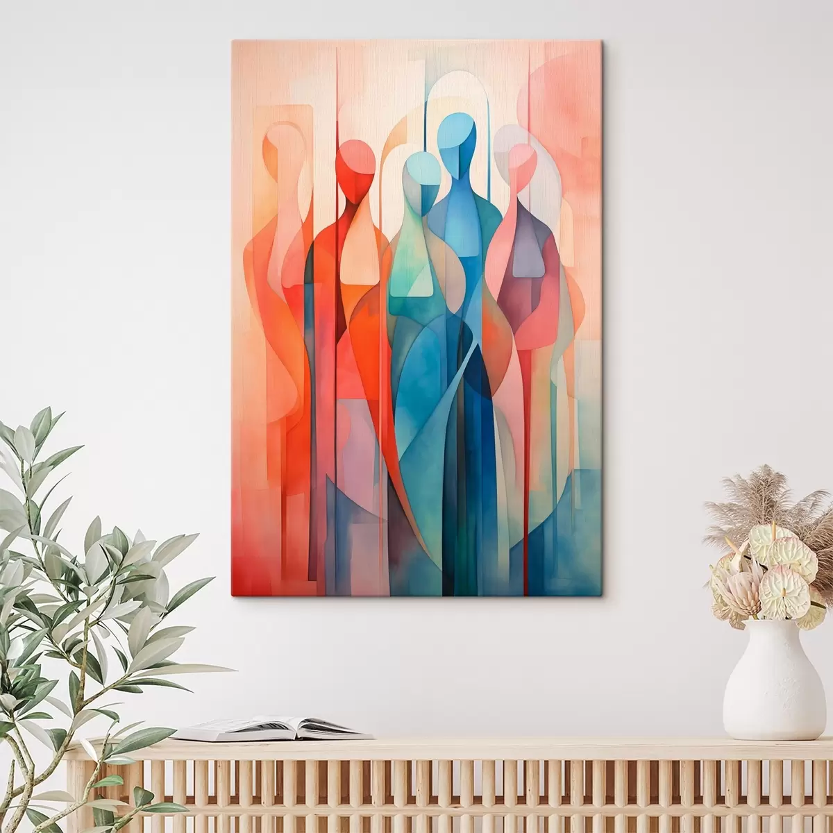 murales de pared siluetas abstractas s45237