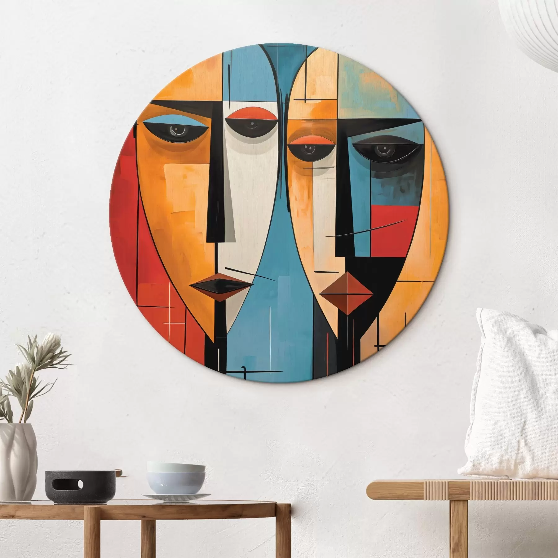 murales de pared Caras abstractas r45236
