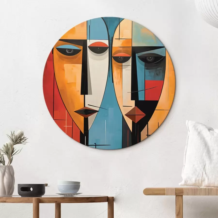 murales de pared Caras abstractas r45236
