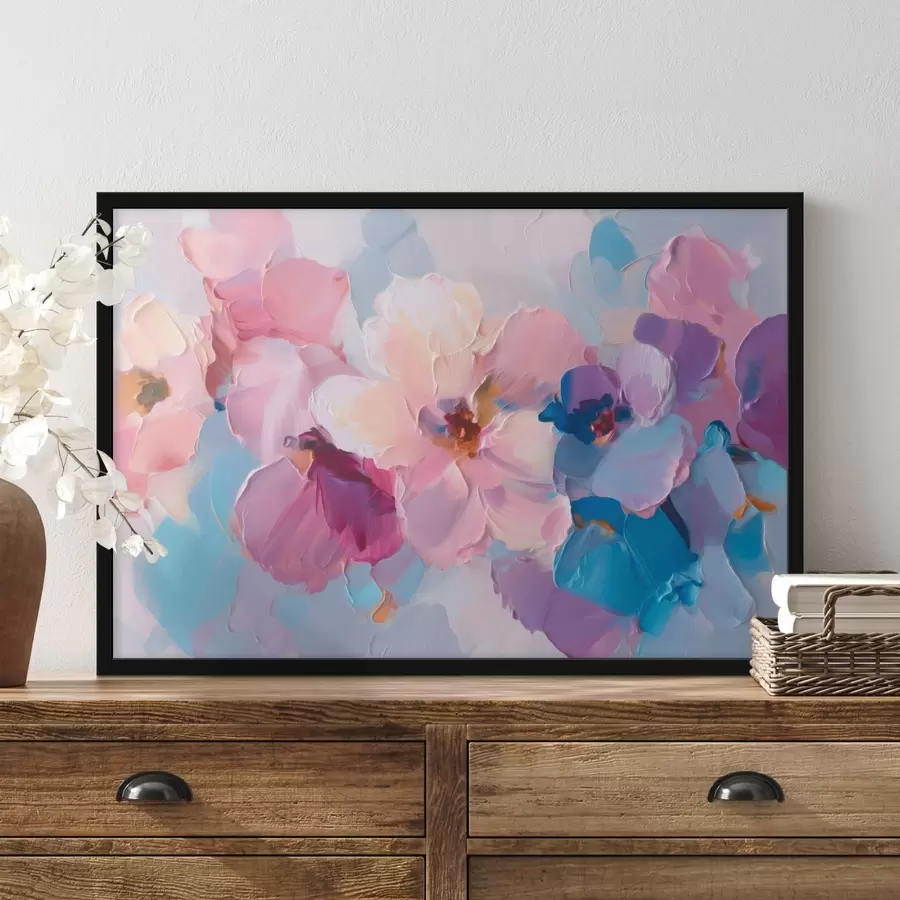murales de pared flores abstractas f45232