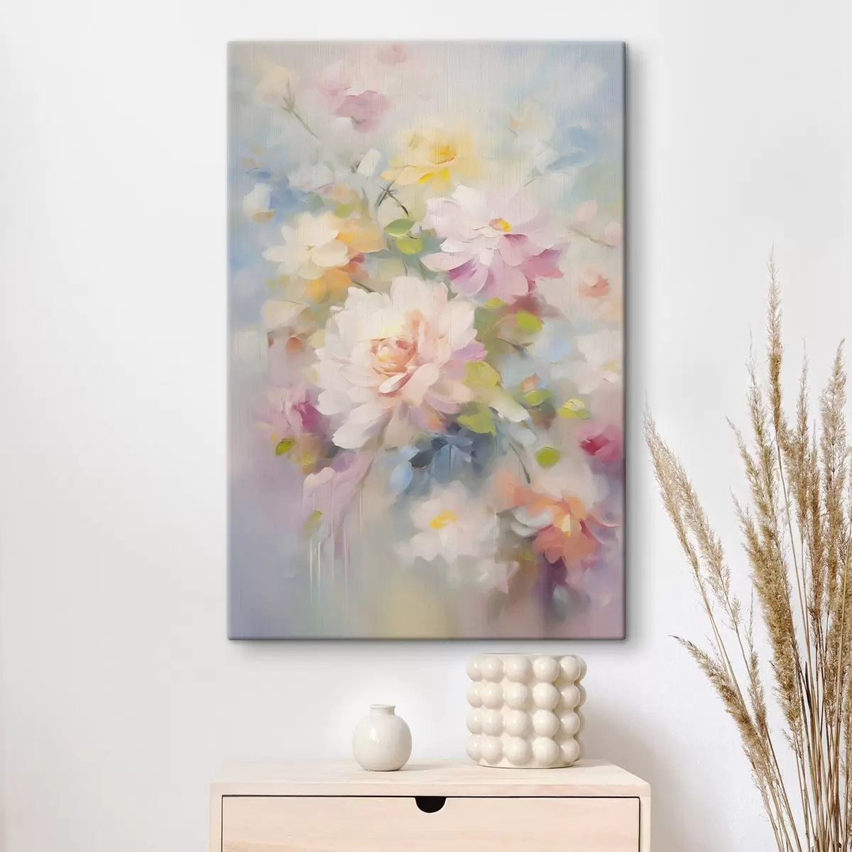 murales de pared Pintura imitación flores s45301