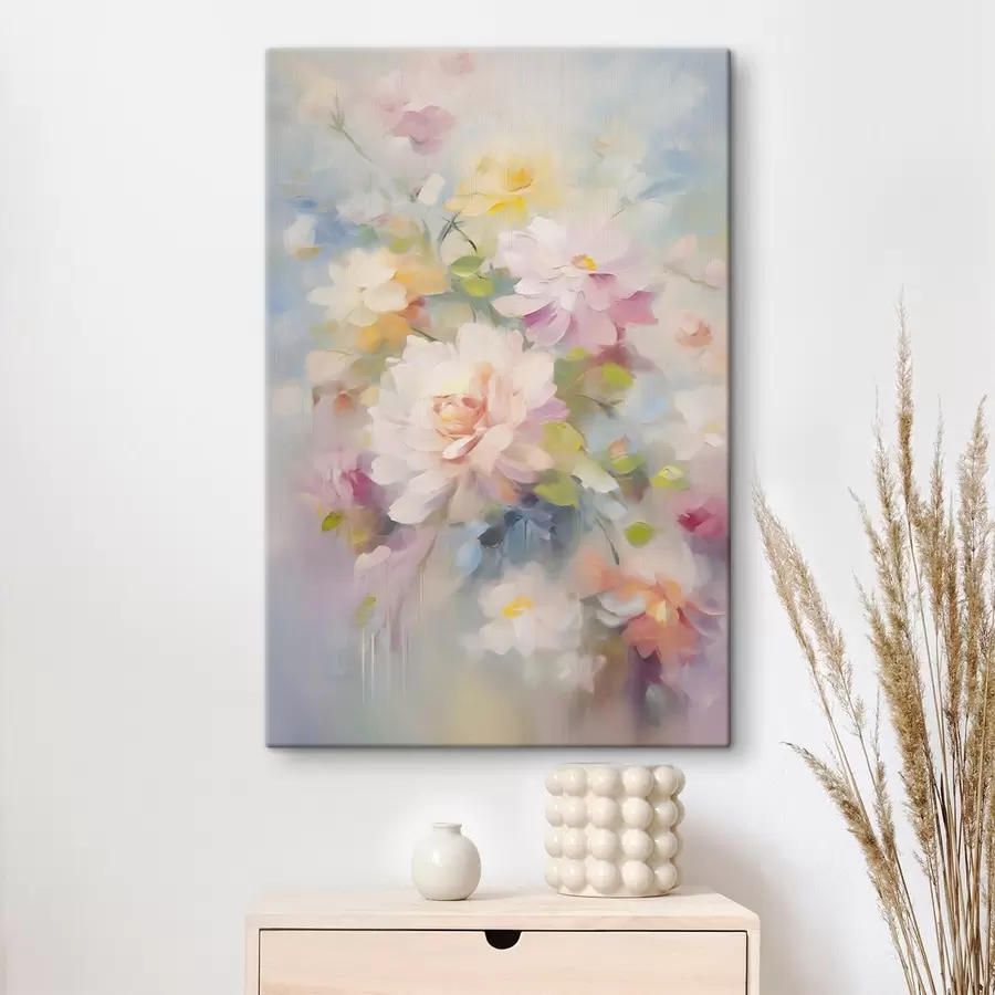 murales de pared Pintura imitación flores s45301