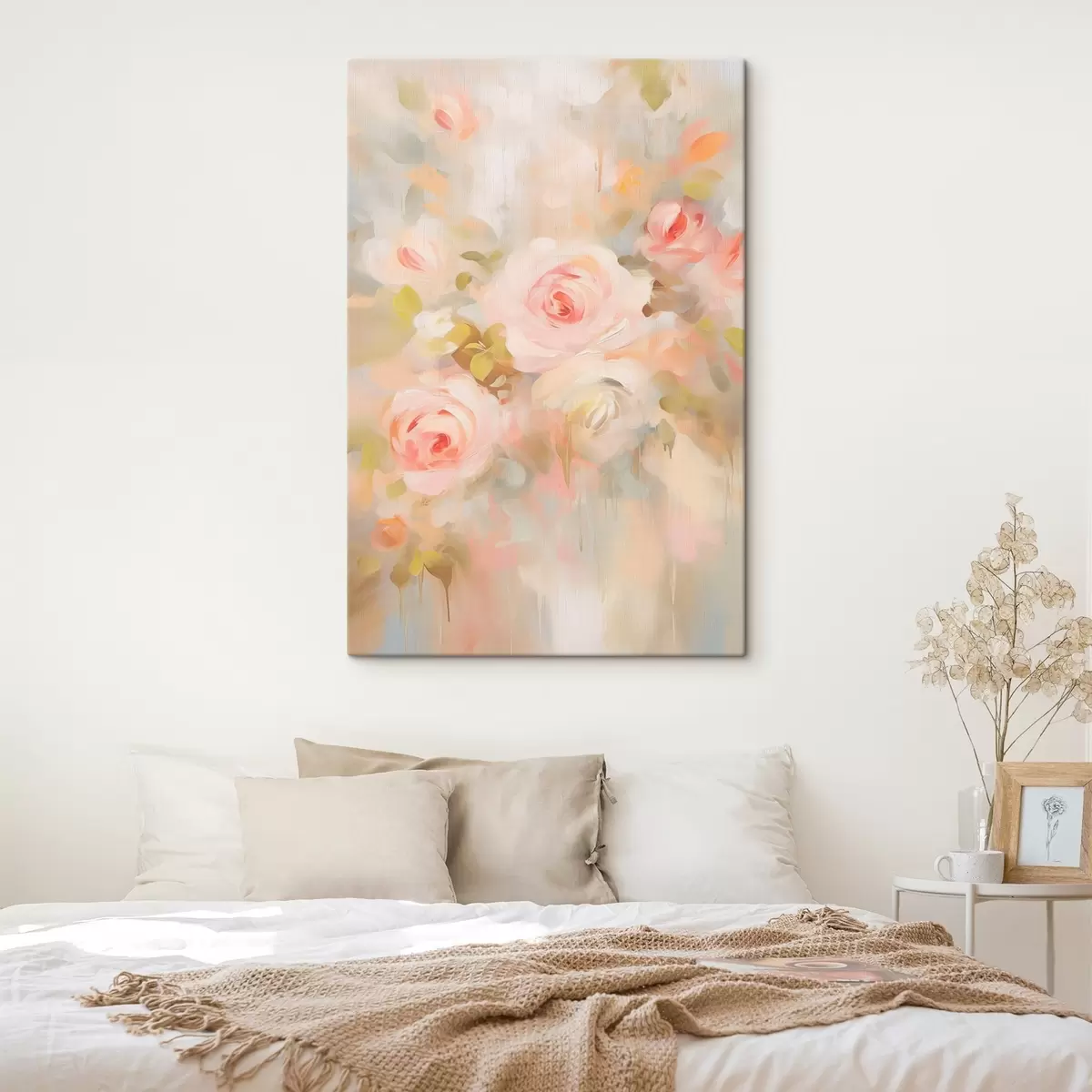 murales de pared Pintura imitación rosas s45302