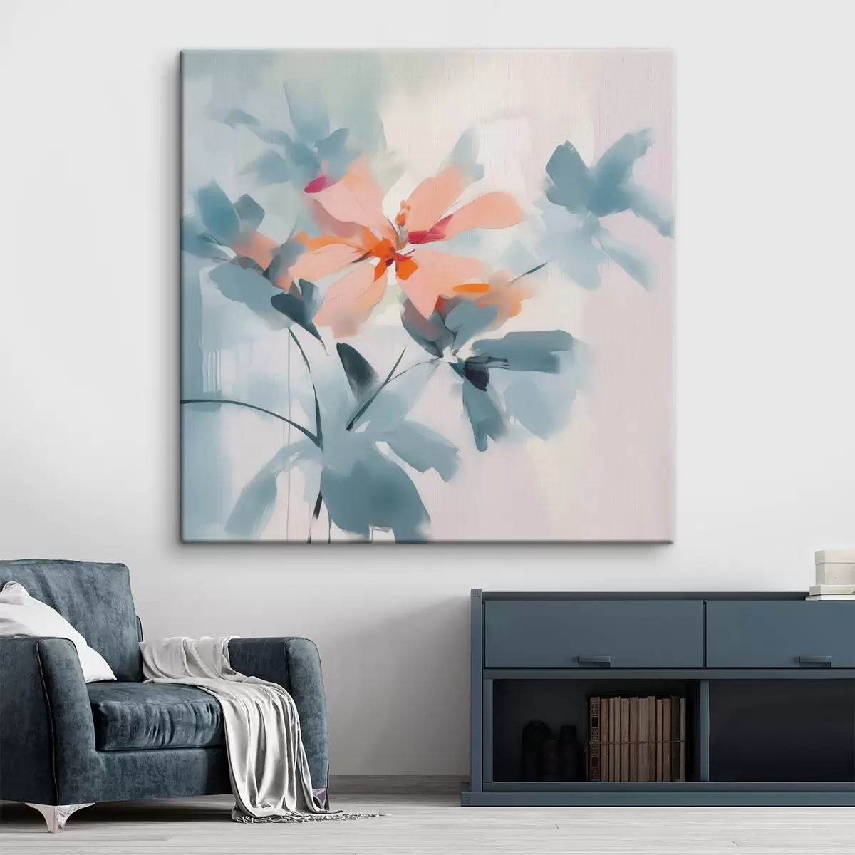 murales de pared flores abstractas s45304