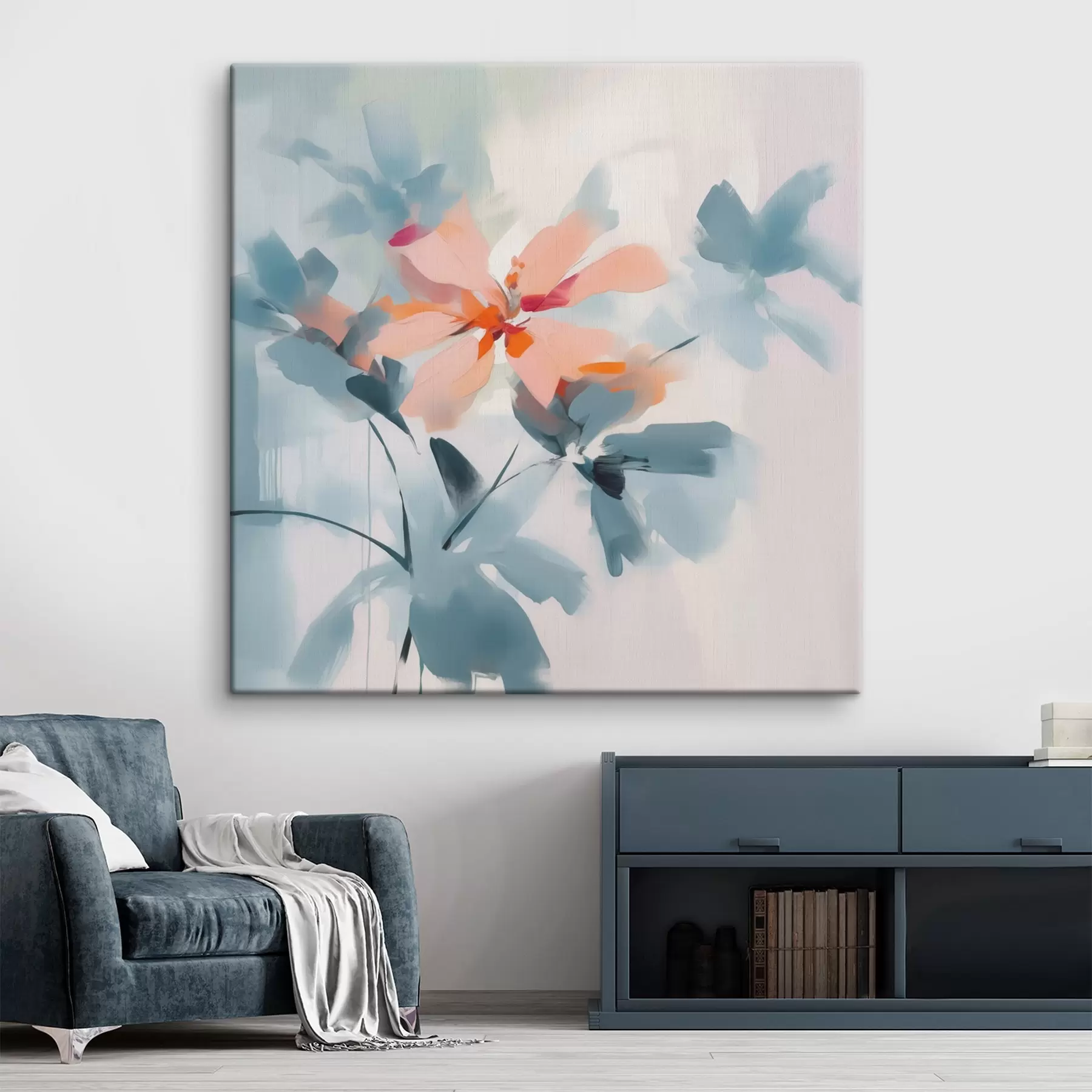 murales de pared flores abstractas s45304