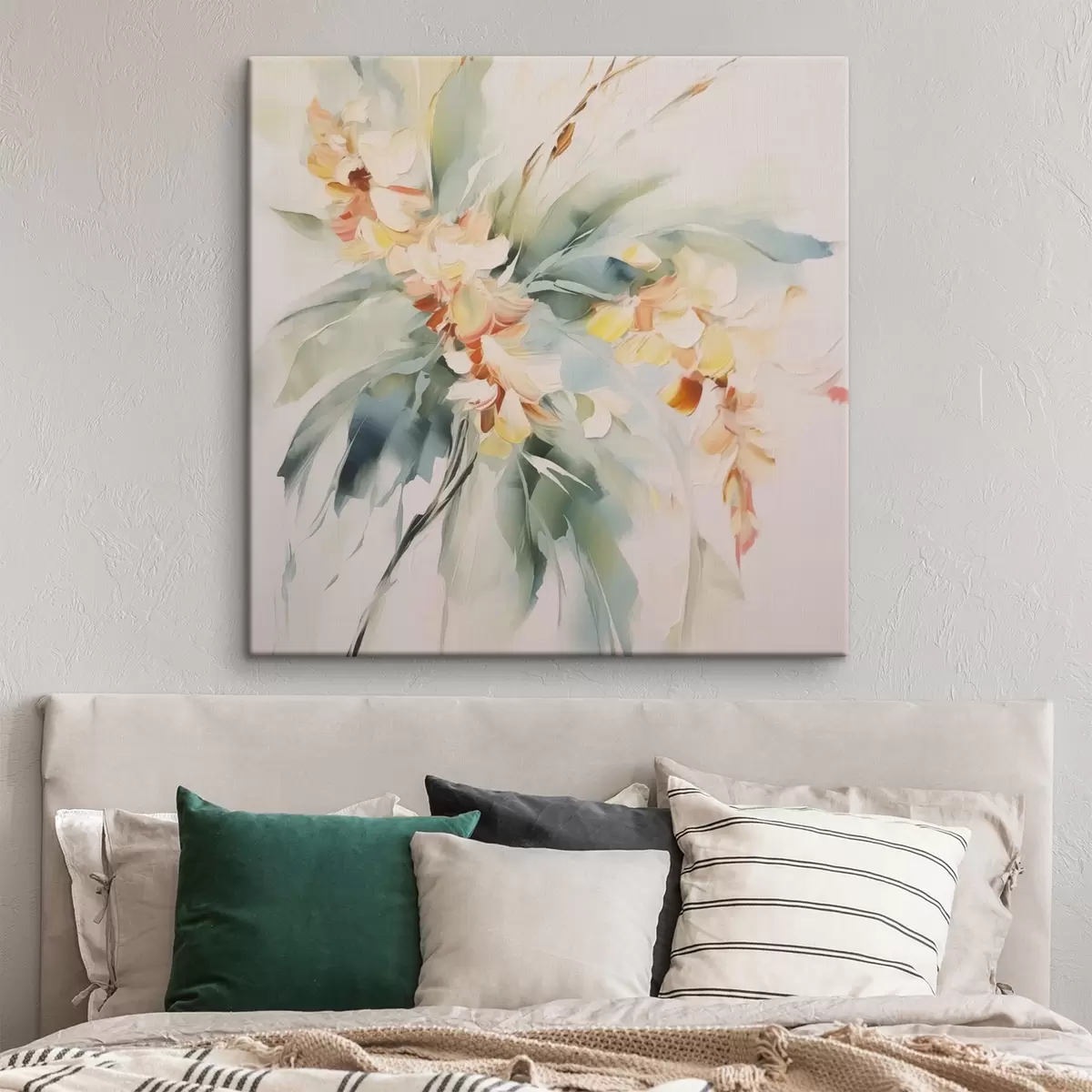 murales de pared Flores abstractas en el follaje s45305