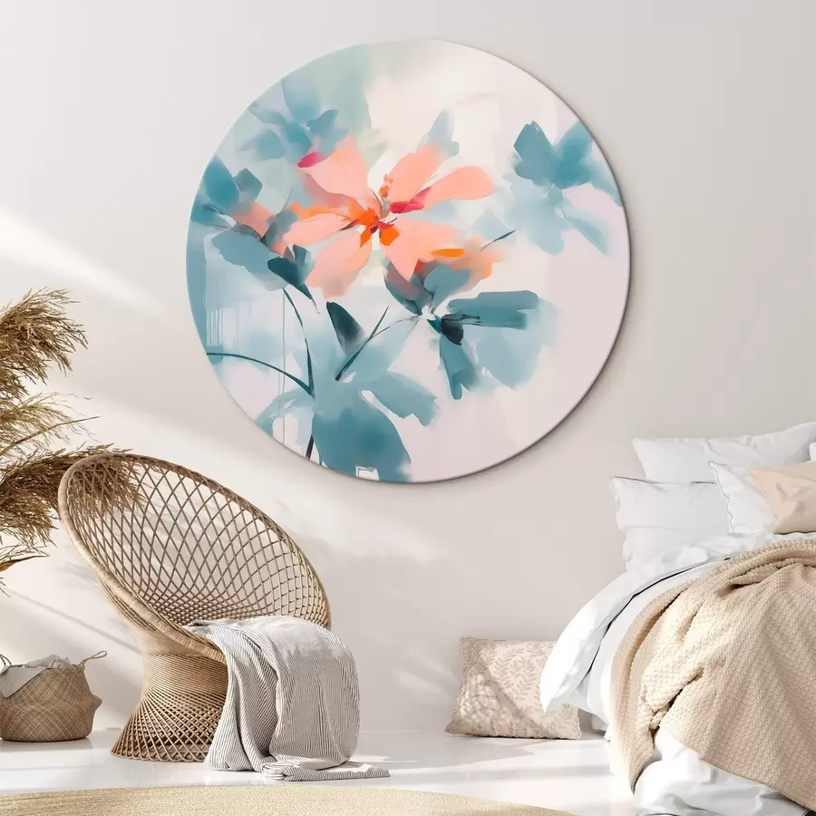 murales de pared flores abstractas r45304