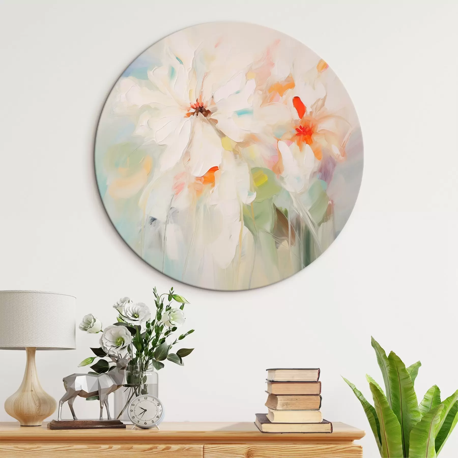 murales de pared Pintura imitación flores r45306