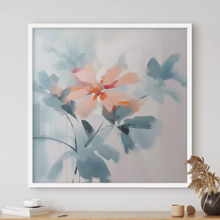murales de pared flores abstractas f45304