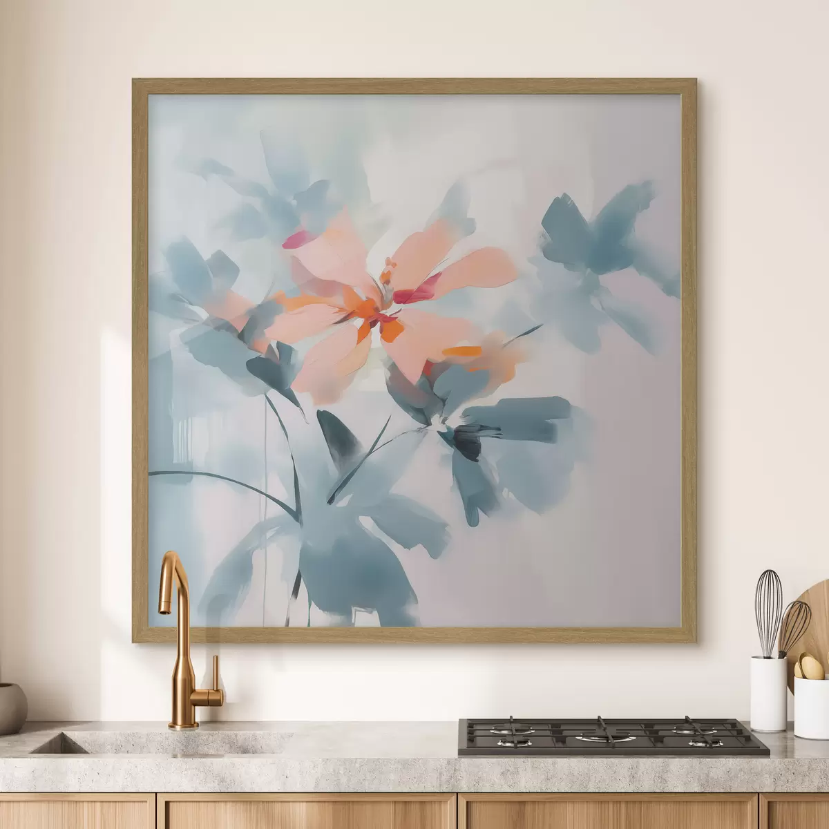 Poster flores abstractas f45304