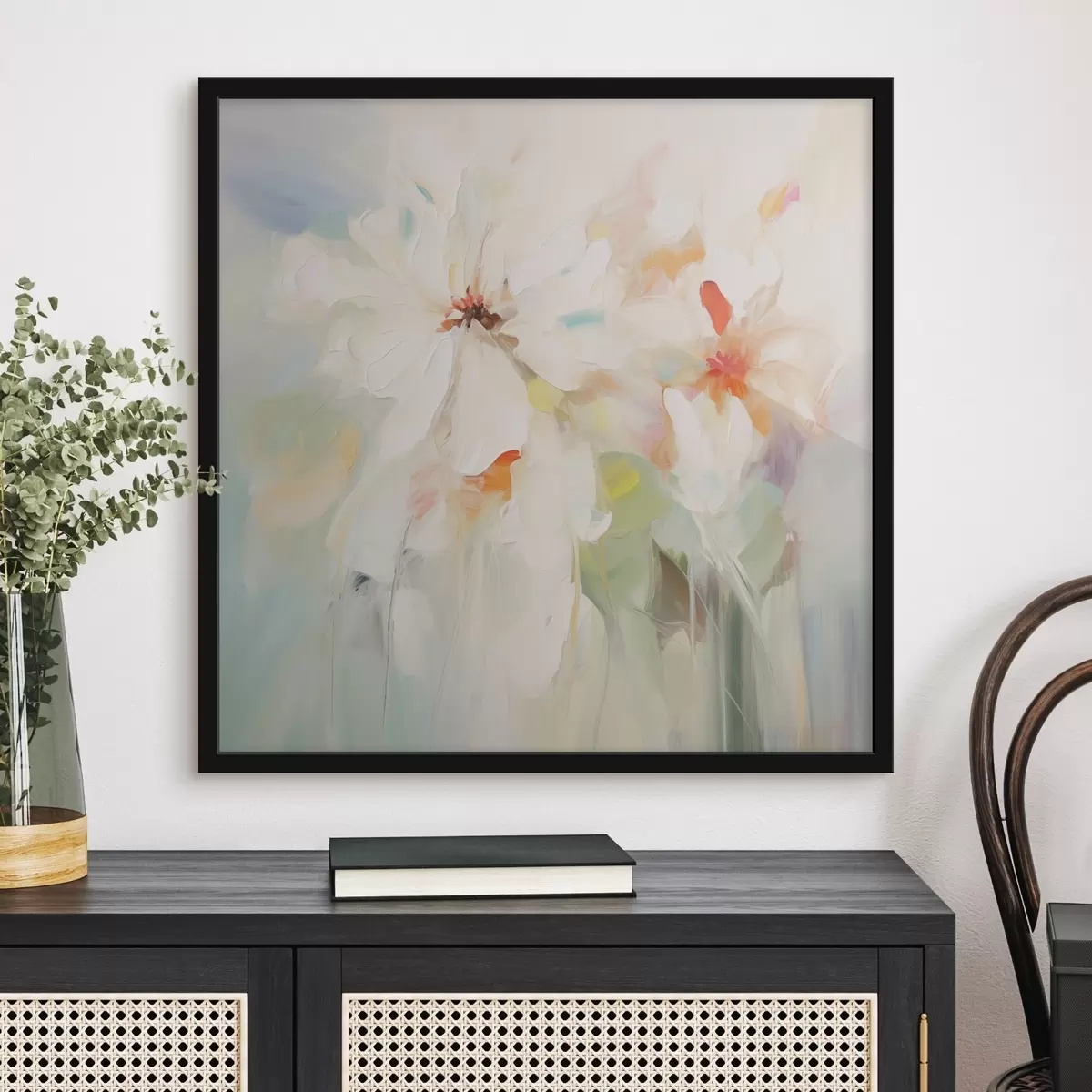 Poster Pintura imitación flores f45306