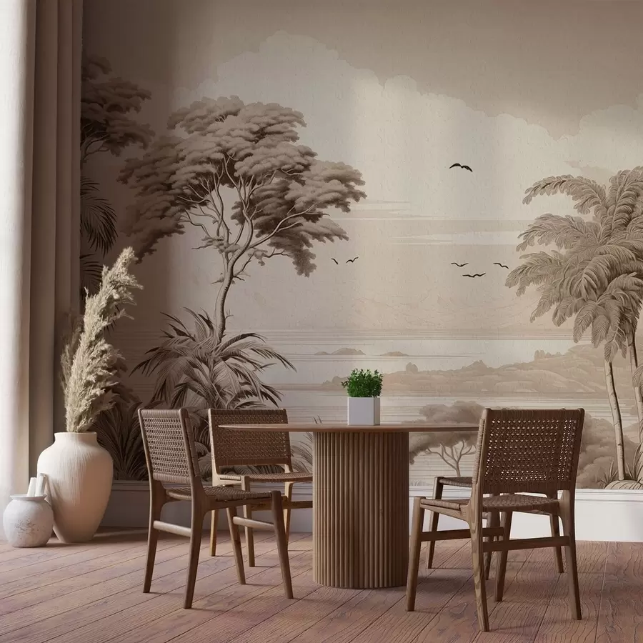 murales de pared Árboles en el horizonte w04363