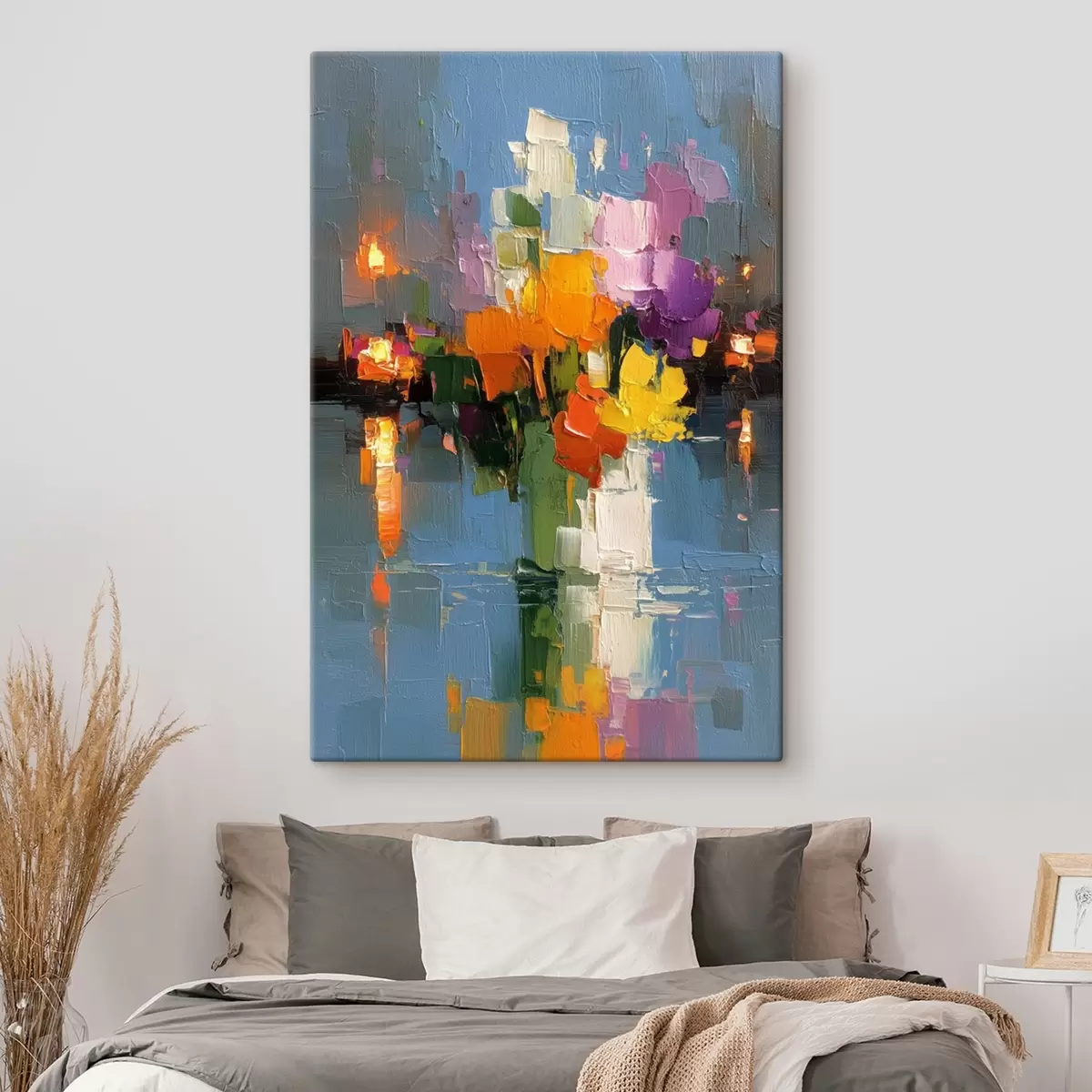 murales de pared Abstracción urbana: reflejo de la luz en el agua s45243