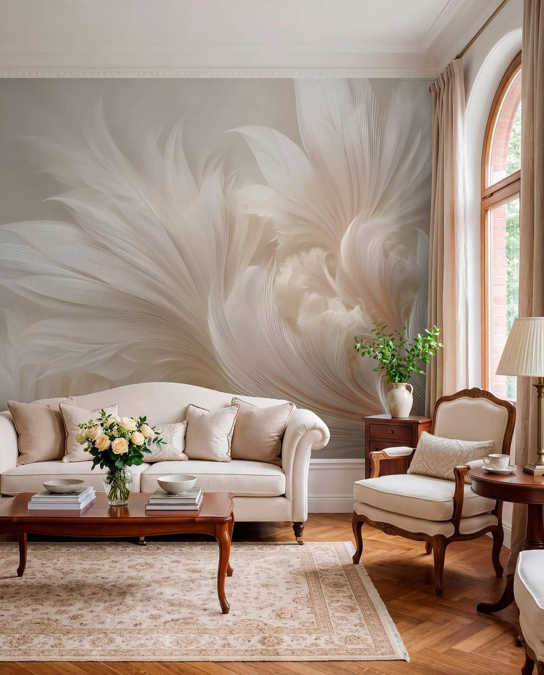 murales de pared Plumas en movimiento w09302
