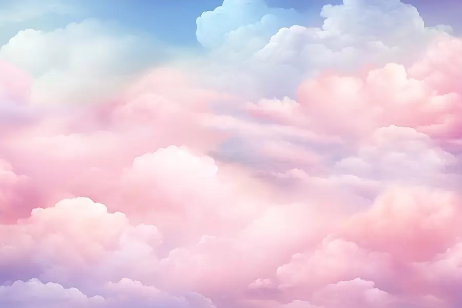 murales de pared Nubes de colores w04387