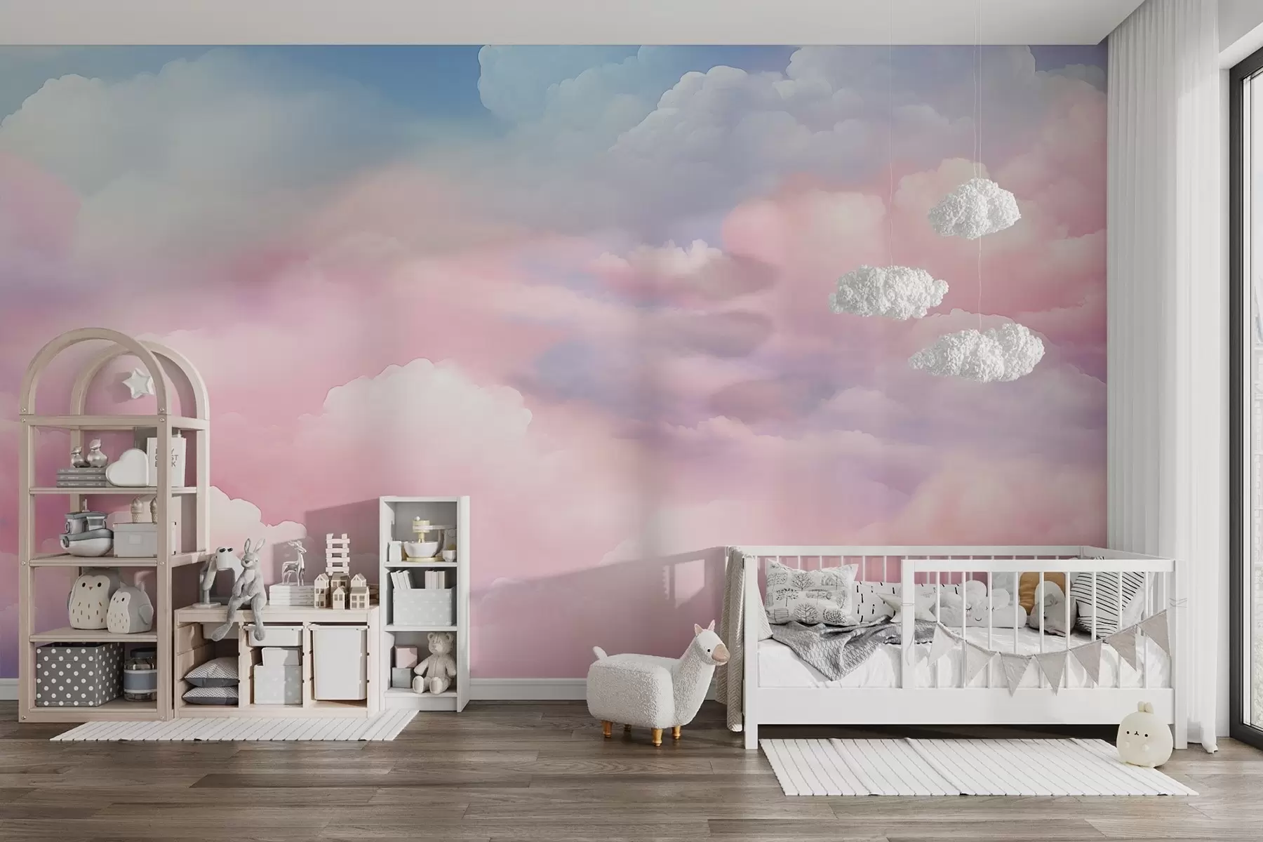 murales de pared Nubes de colores w04387