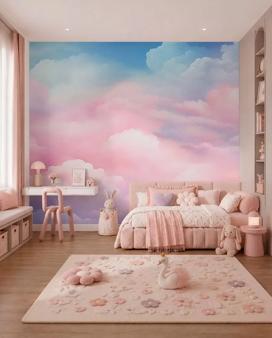 murales de pared Nubes de colores w04387