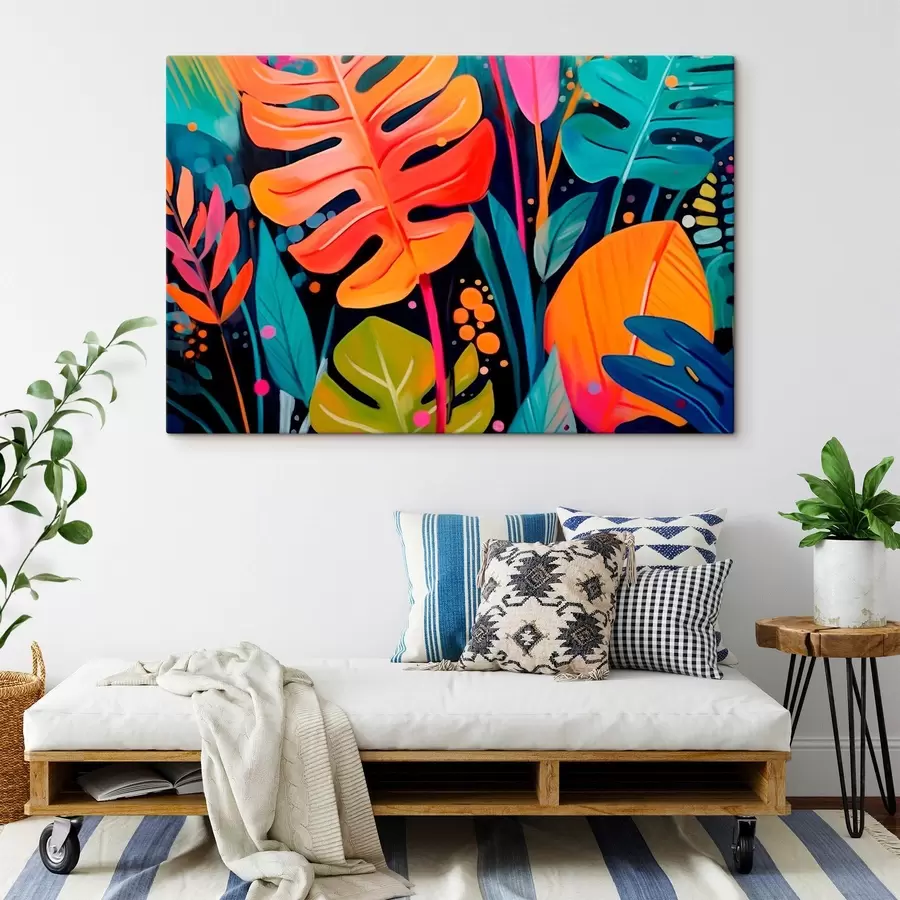 murales de pared Hojas tropicales s45308