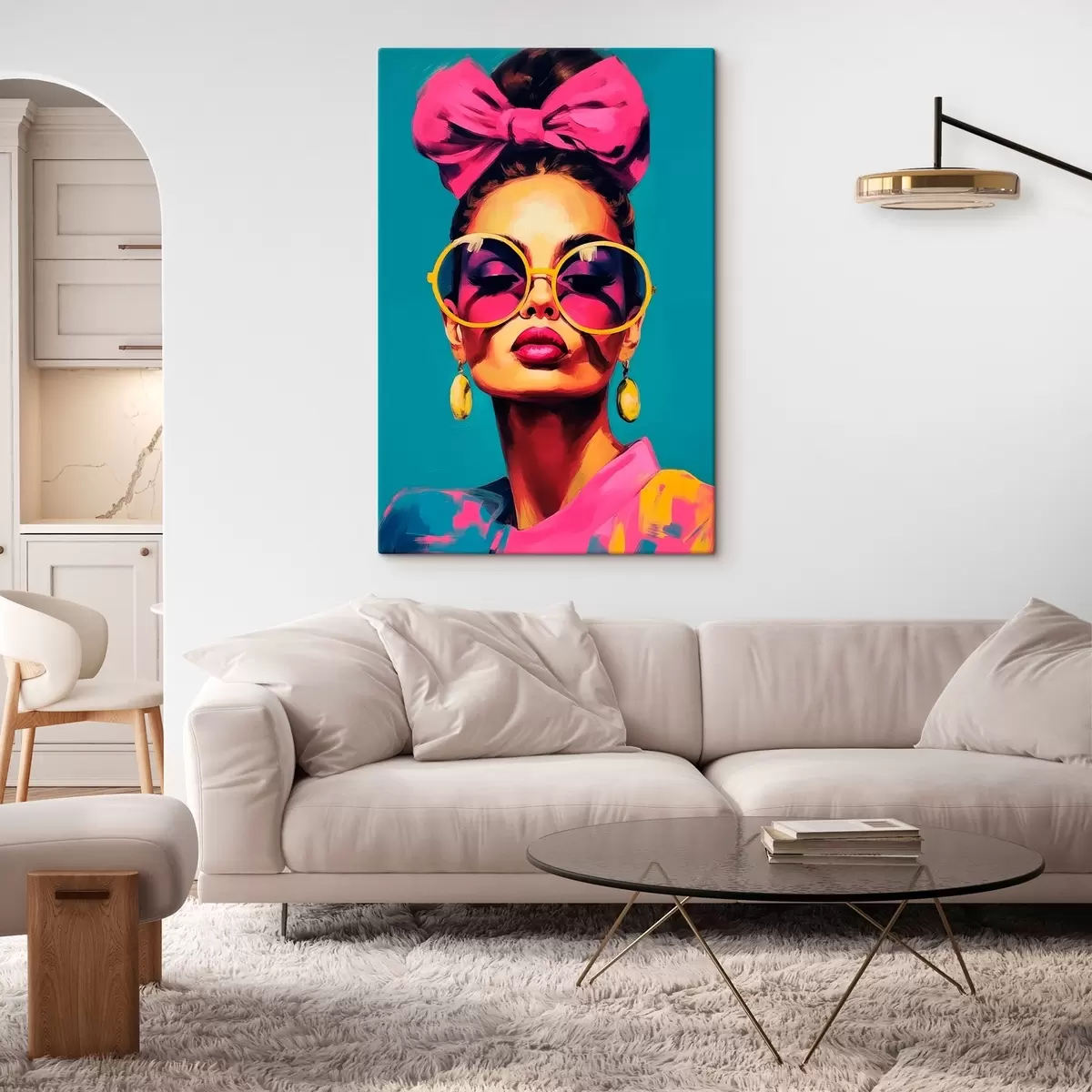 murales de pared Mujer con gafas de sol s45309