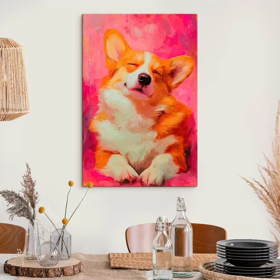 murales de pared Perro corgi s45312