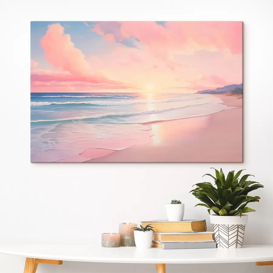 murales de pared Orilla del mar al amanecer s45317