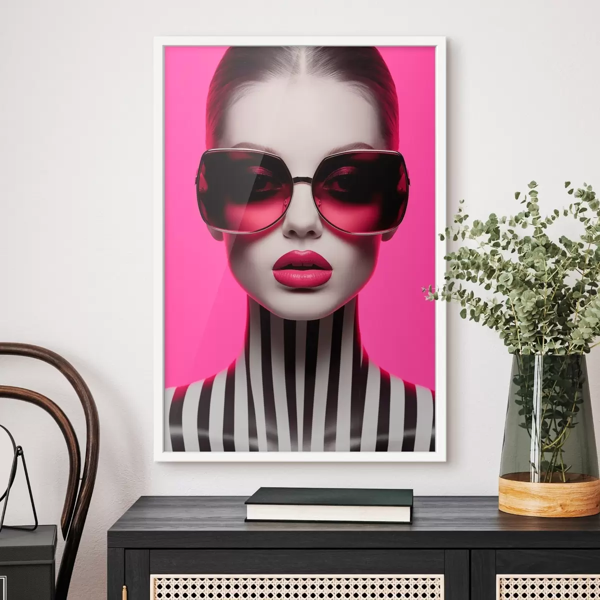 Poster Mujer con gafas grandes f45316