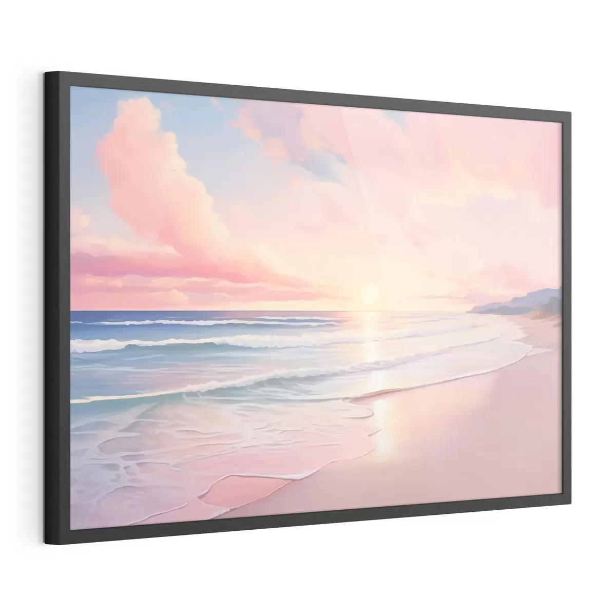 Poster Orilla del mar al amanecer f45317
