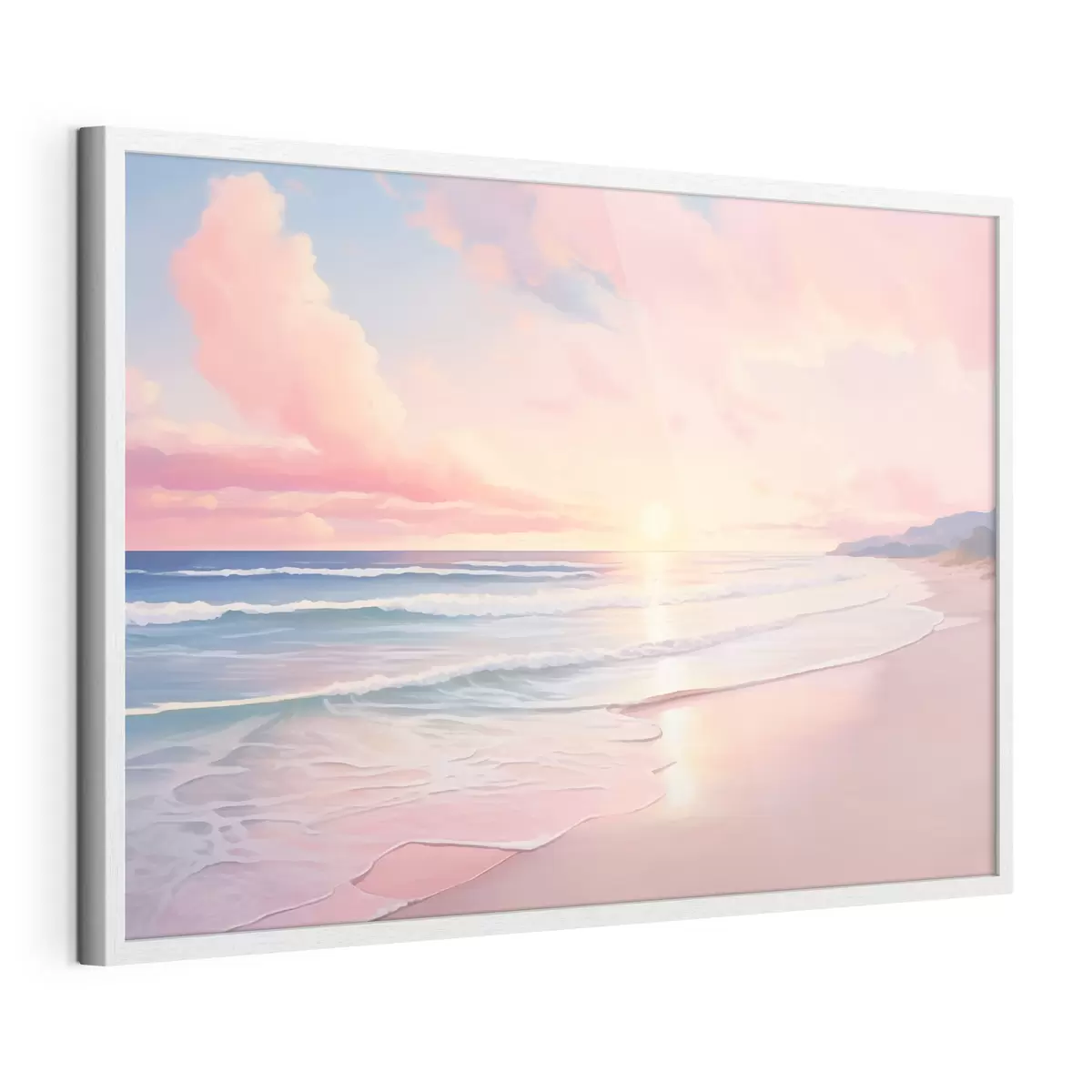 Poster Orilla del mar al amanecer f45317