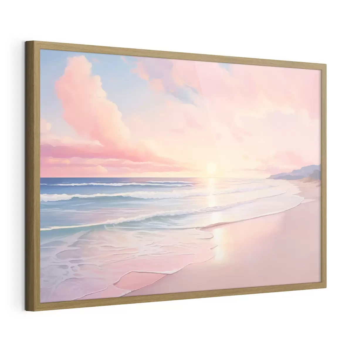 Poster Orilla del mar al amanecer f45317