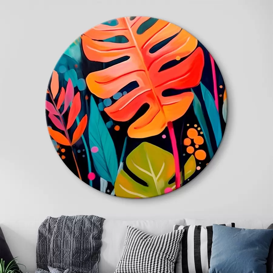 murales de pared Hojas tropicales r45308