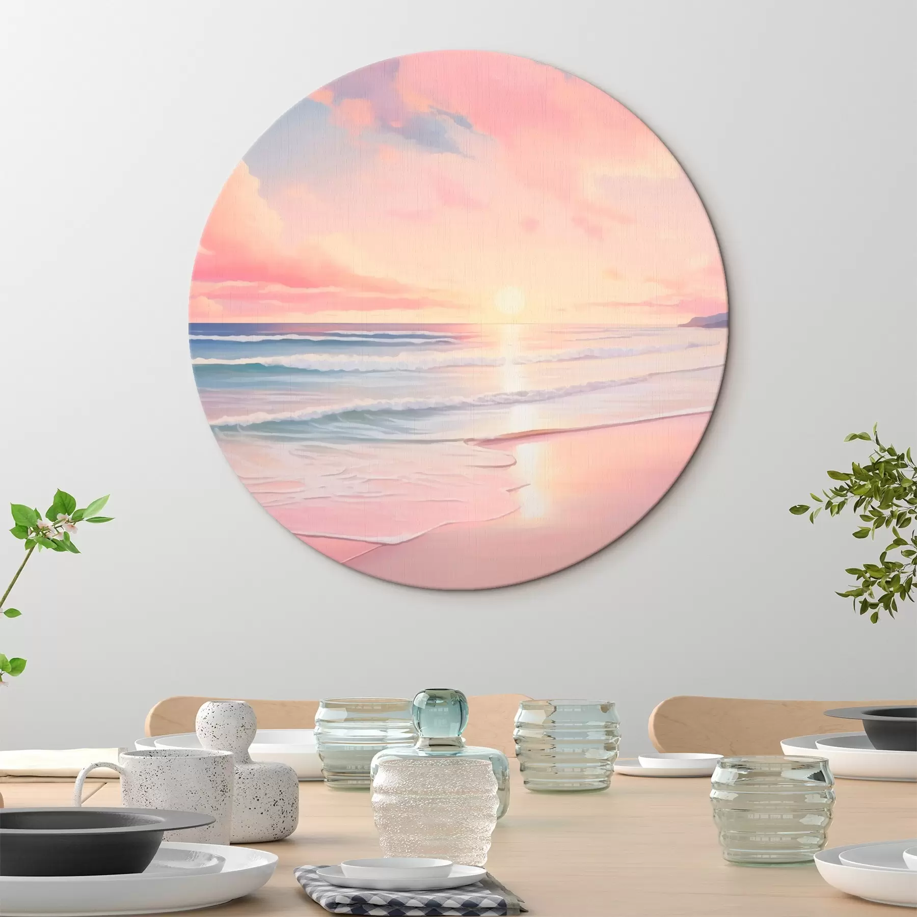 murales de pared Orilla del mar al amanecer r45317