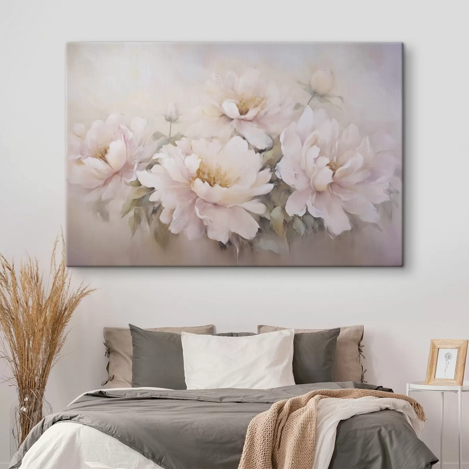 murales de pared Pintura imitación peonías s45345