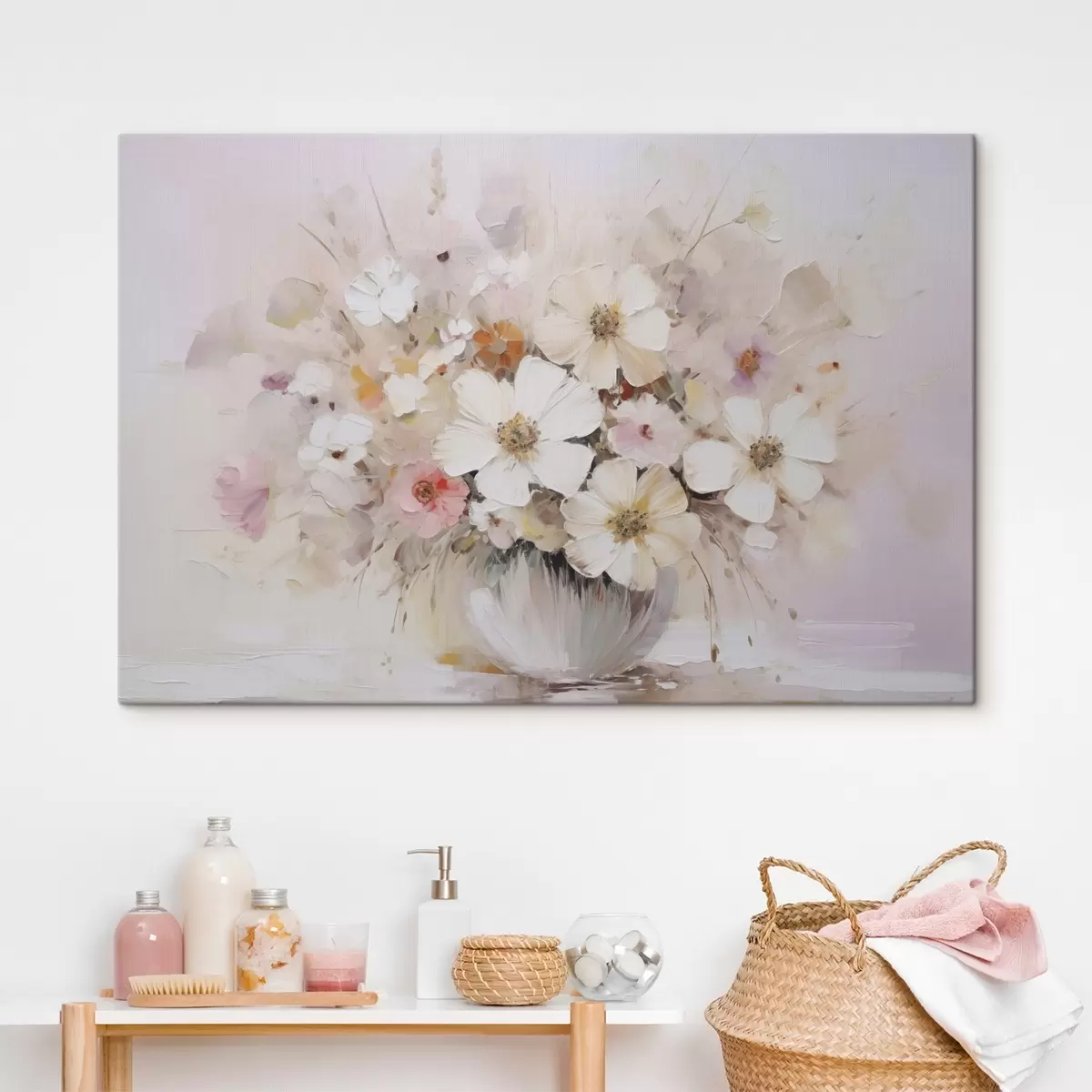 murales de pared Delicado ramo imitación de pintura s45347