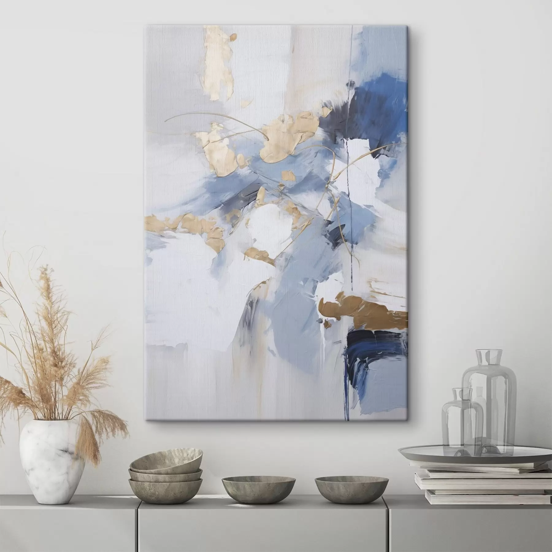 murales de pared Abstracción imitación de la pintura s45348