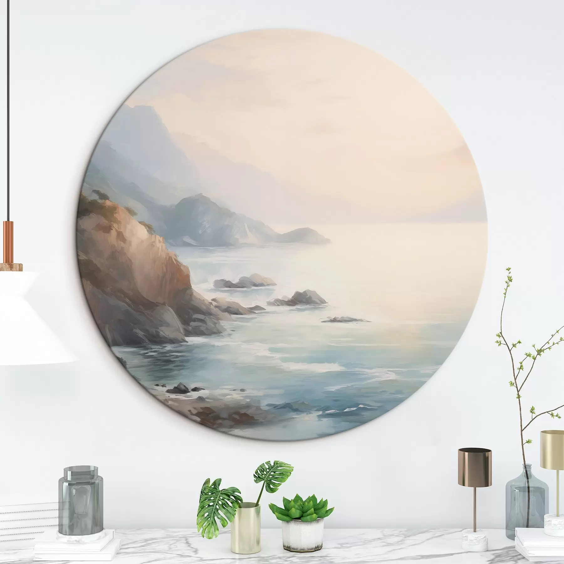 murales de pared Lago cerca de las rocas r45351
