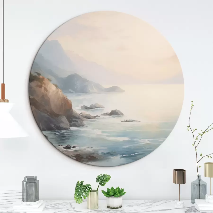 murales de pared Lago cerca de las rocas r45351