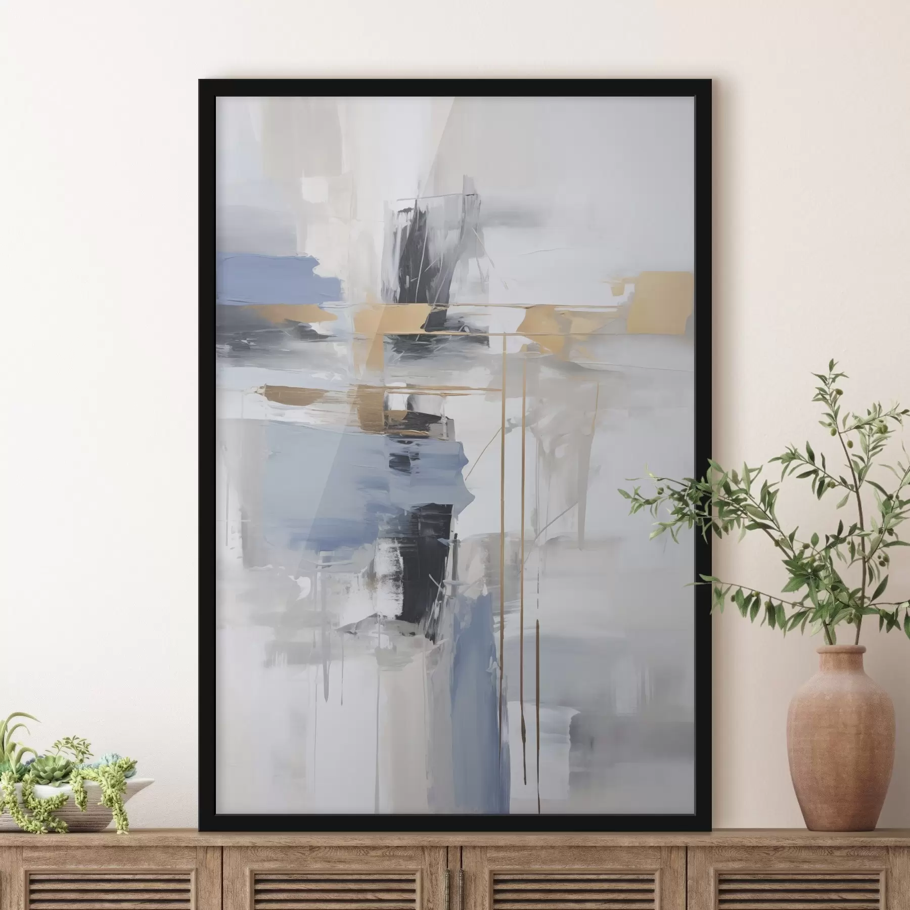 murales de pared La abstracción moderna imita a la pintura f45349