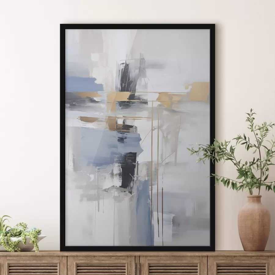 murales de pared La abstracción moderna imita a la pintura f45349