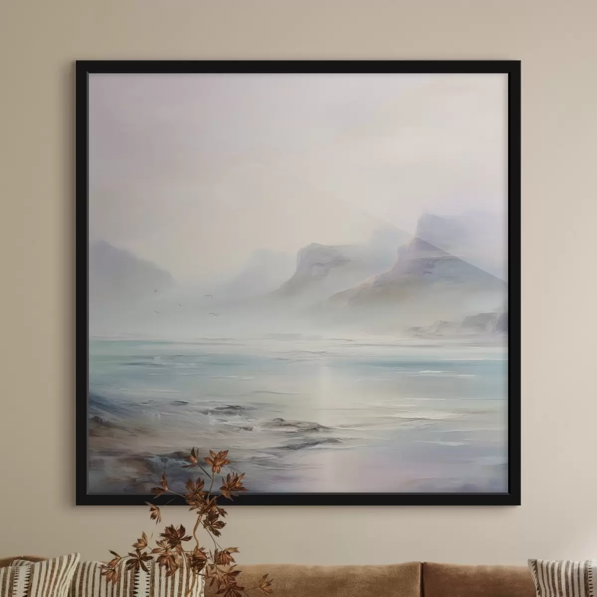 Poster Pintura imitación lago f45352