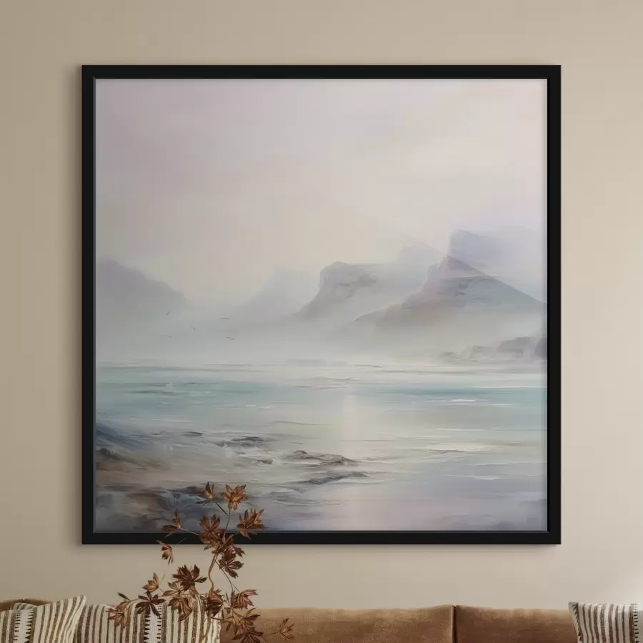 murales de pared Pintura imitación lago f45352