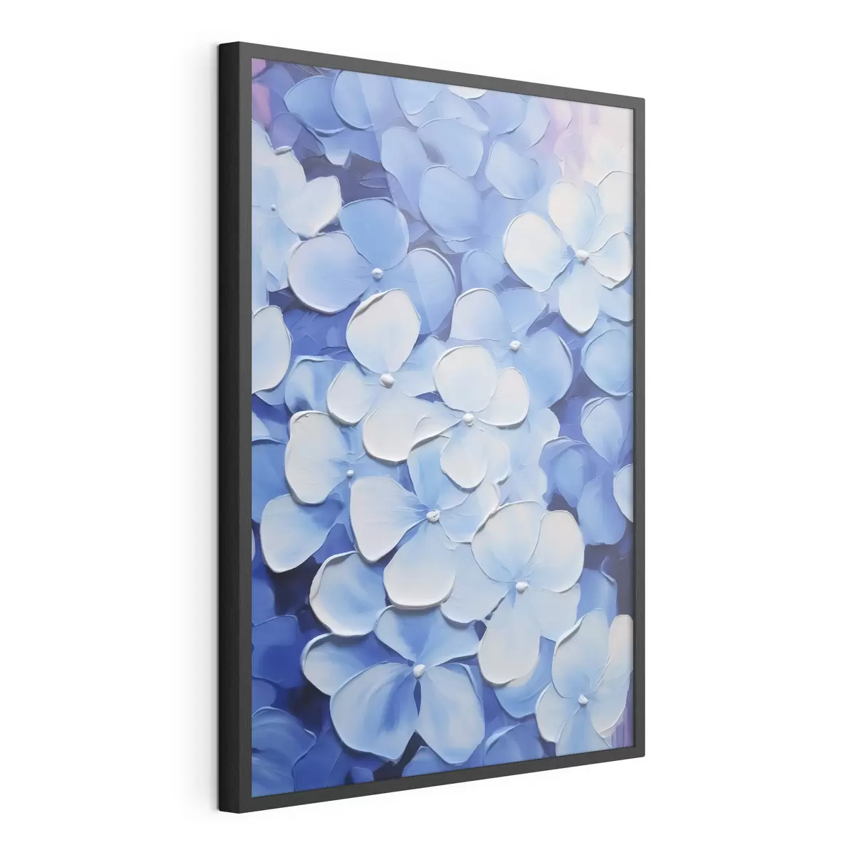 Poster Pintura imitación hortensia f45357