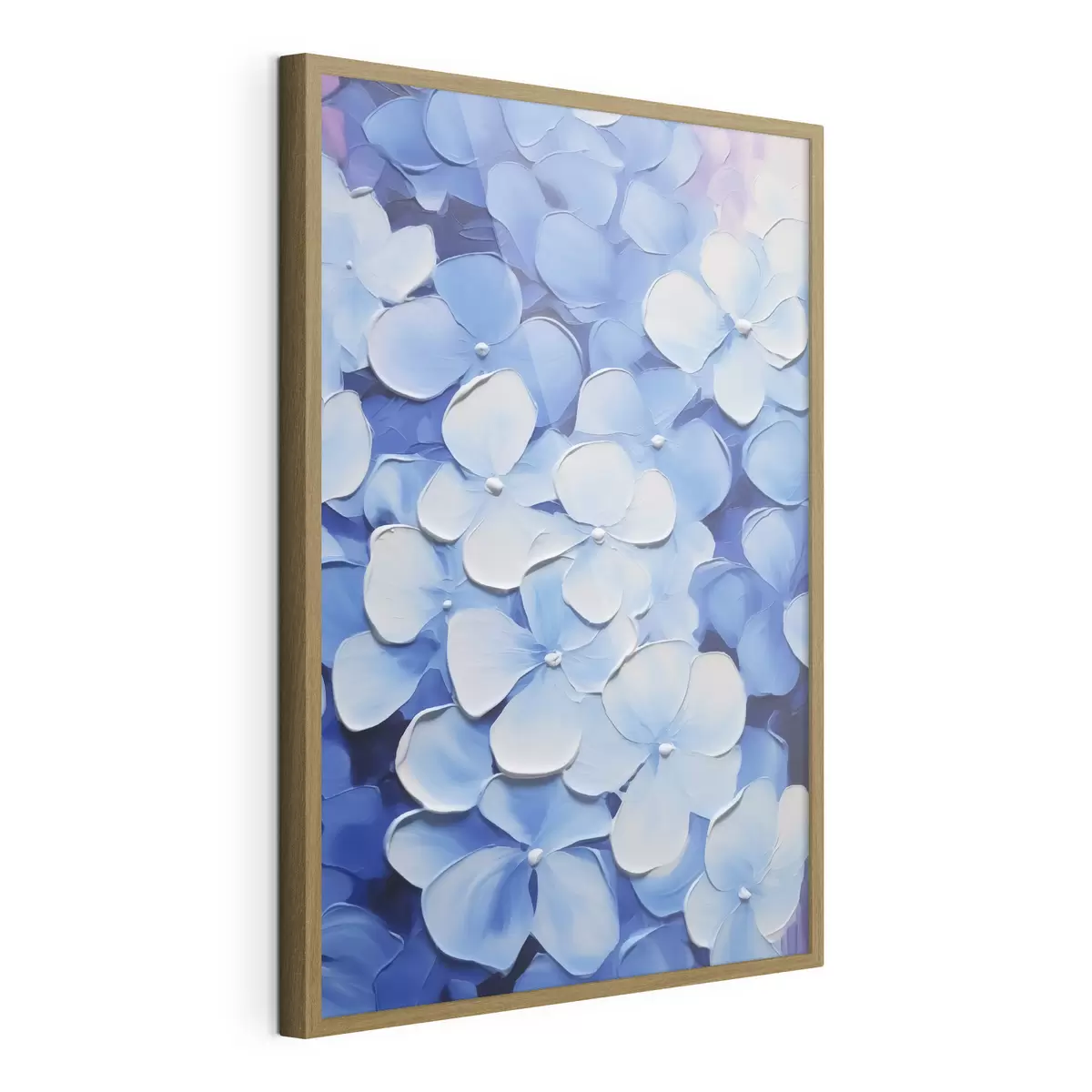 Poster Pintura imitación hortensia f45357